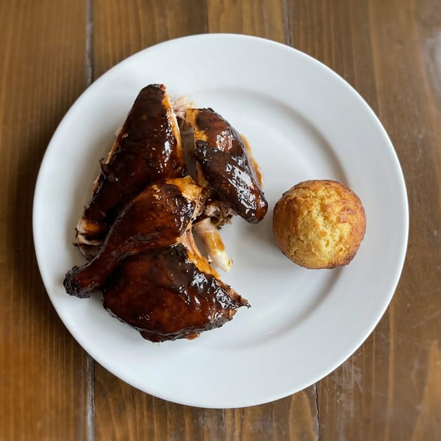 BBQ Chicken Plate.